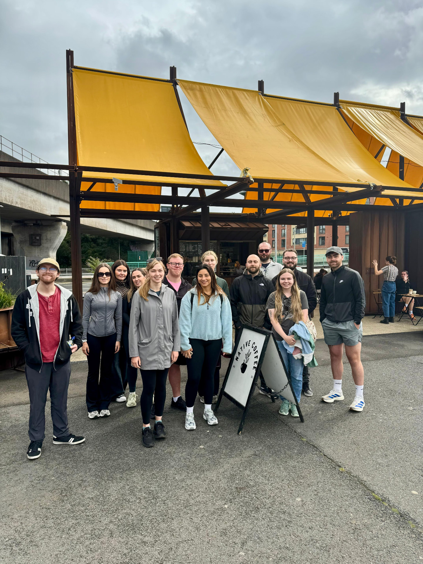 TYTG meet-up outside Native Coffee